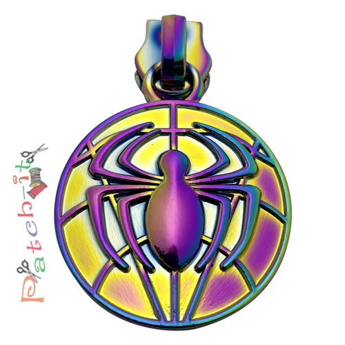 Spinne - Zipper - rainbow